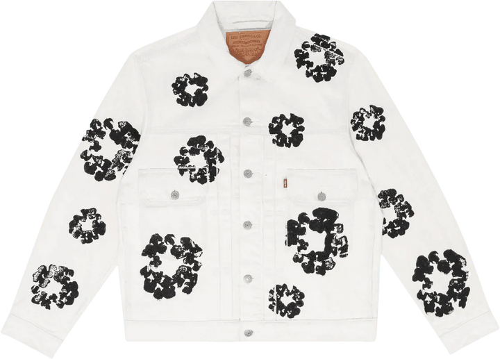 Denim Tears x Levi's Wreath Jean Jacket White