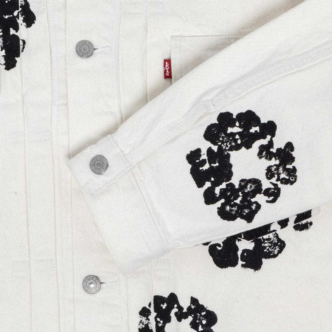 Denim Tears x Levi's Wreath Jean Jacket White