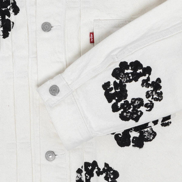 Denim Tears x Levi's Wreath Jean Jacket White