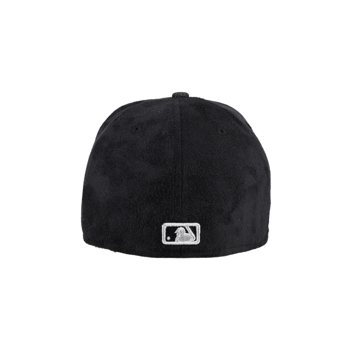 Texas Rangers Black Suede 2023 World Series Patch 59Fifty Fitted Hat