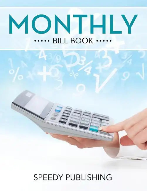 Monthly Bill Book - Paperback