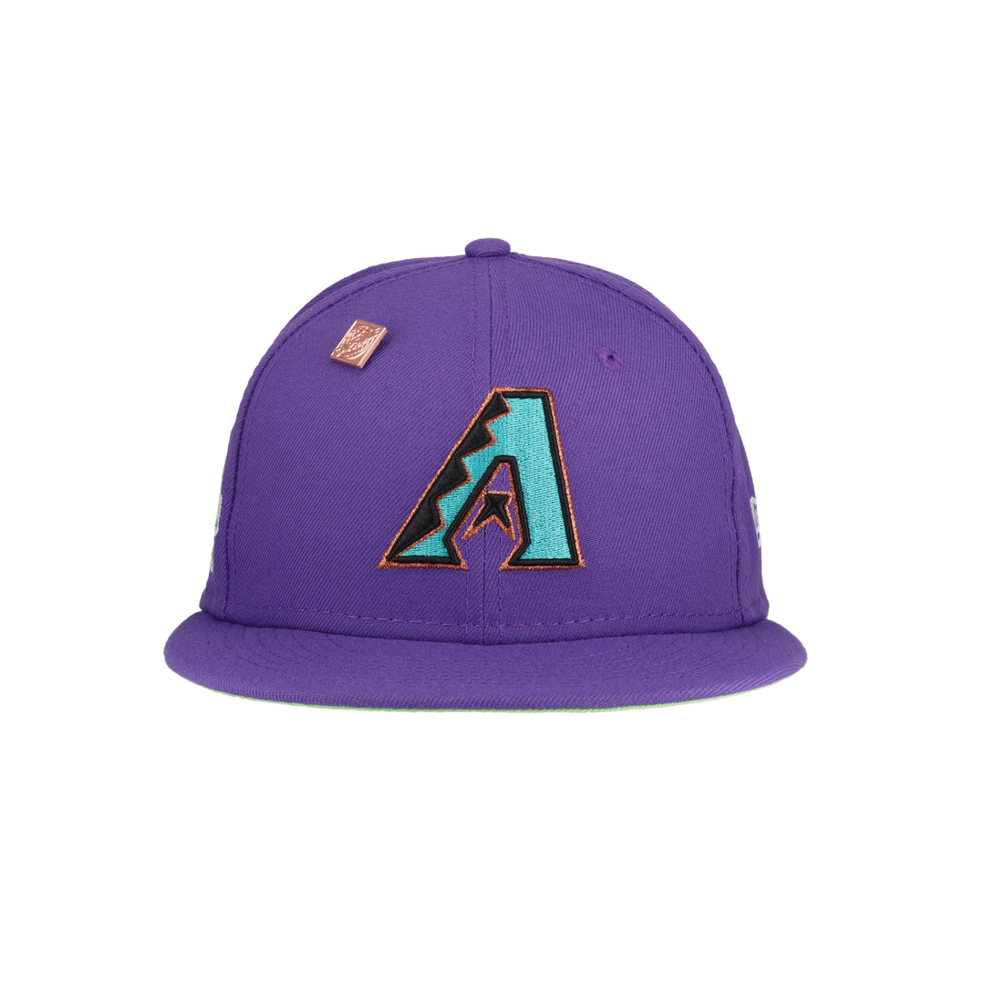 Arizona Diamondbacks Citrus Pop 2001 World Series Patch Fitted Hat