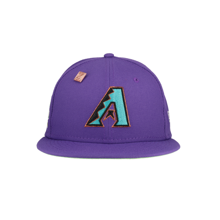Arizona Diamondbacks Citrus Pop 2001 World Series Patch Fitted Hat