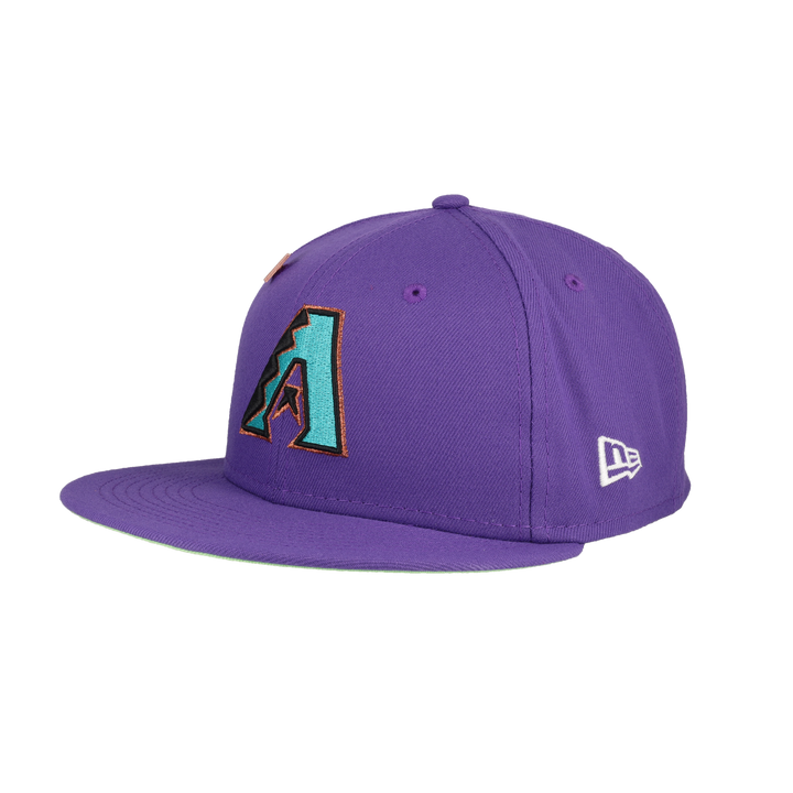 Arizona Diamondbacks Citrus Pop 2001 World Series Patch Fitted Hat