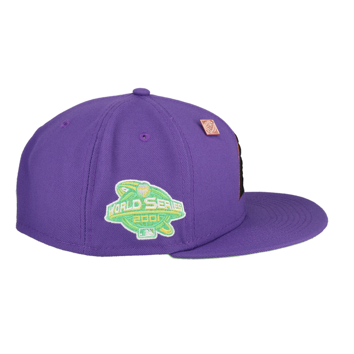 Arizona Diamondbacks Citrus Pop 2001 World Series Patch Fitted Hat