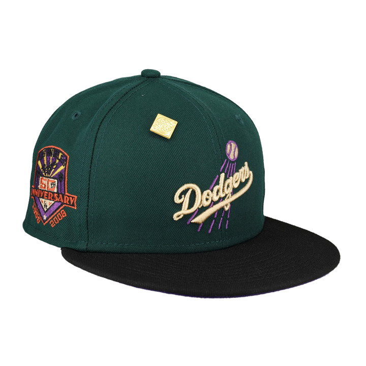 Brooklyn Dodgers Green Bark Collection 50th Anniversary Fitted Hat