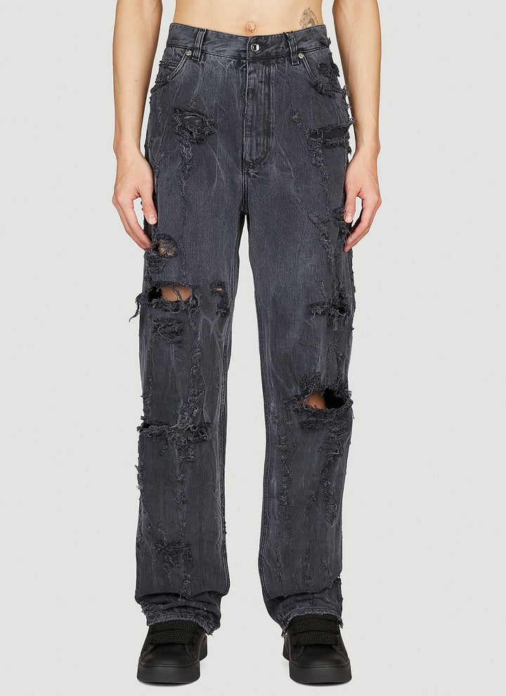 Dolce &amp; Gabbana Men Distressed Denim Jeans