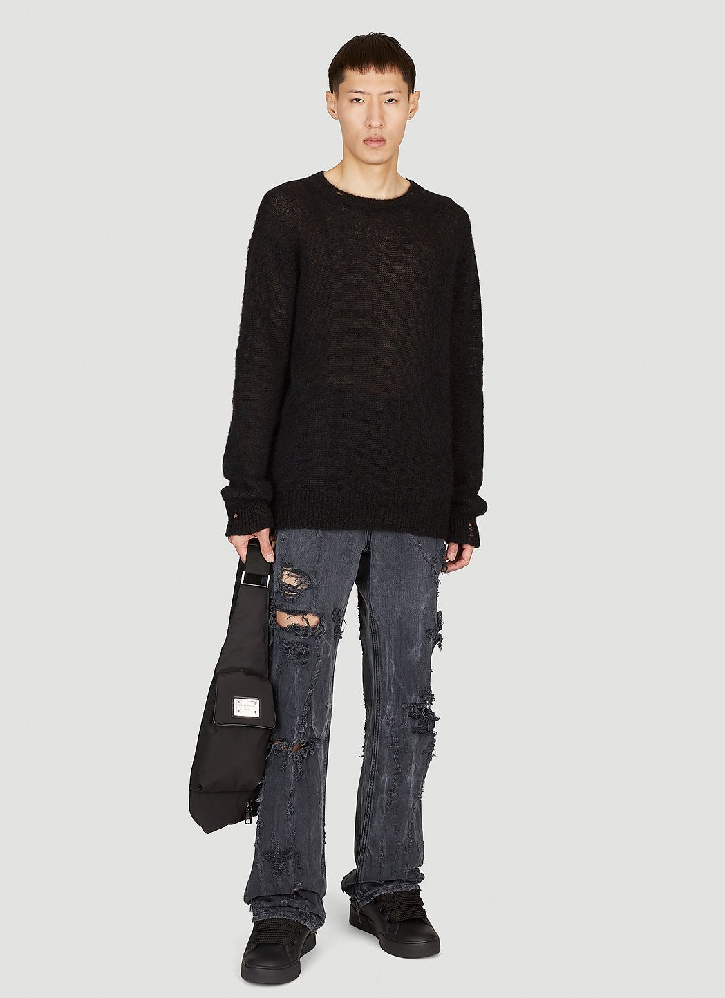 Dolce &amp; Gabbana Men Distressed Denim Jeans