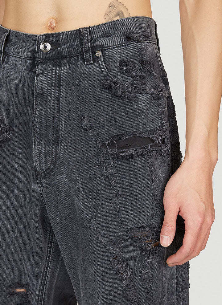 Dolce &amp; Gabbana Men Distressed Denim Jeans