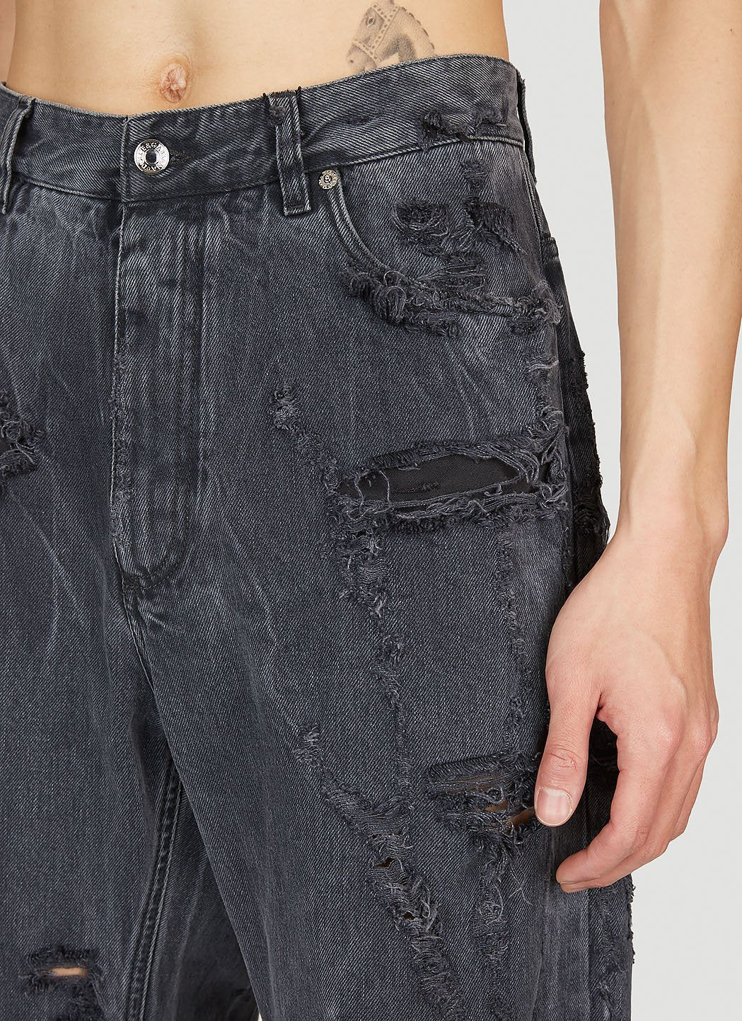 Dolce & Gabbana Men Distressed Denim Jeans