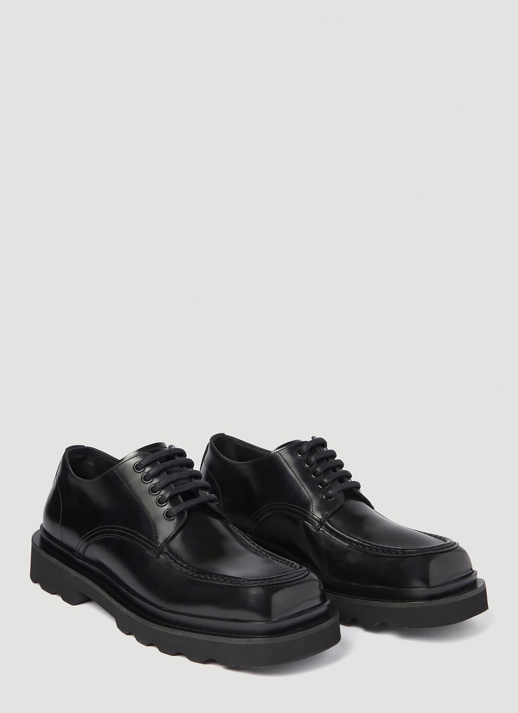 Dolce &amp; Gabbana Men Brushed Leather Derby Shoes