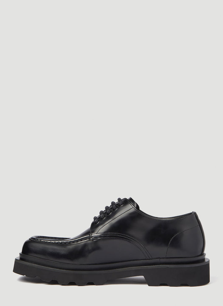 Dolce &amp; Gabbana Men Brushed Leather Derby Shoes