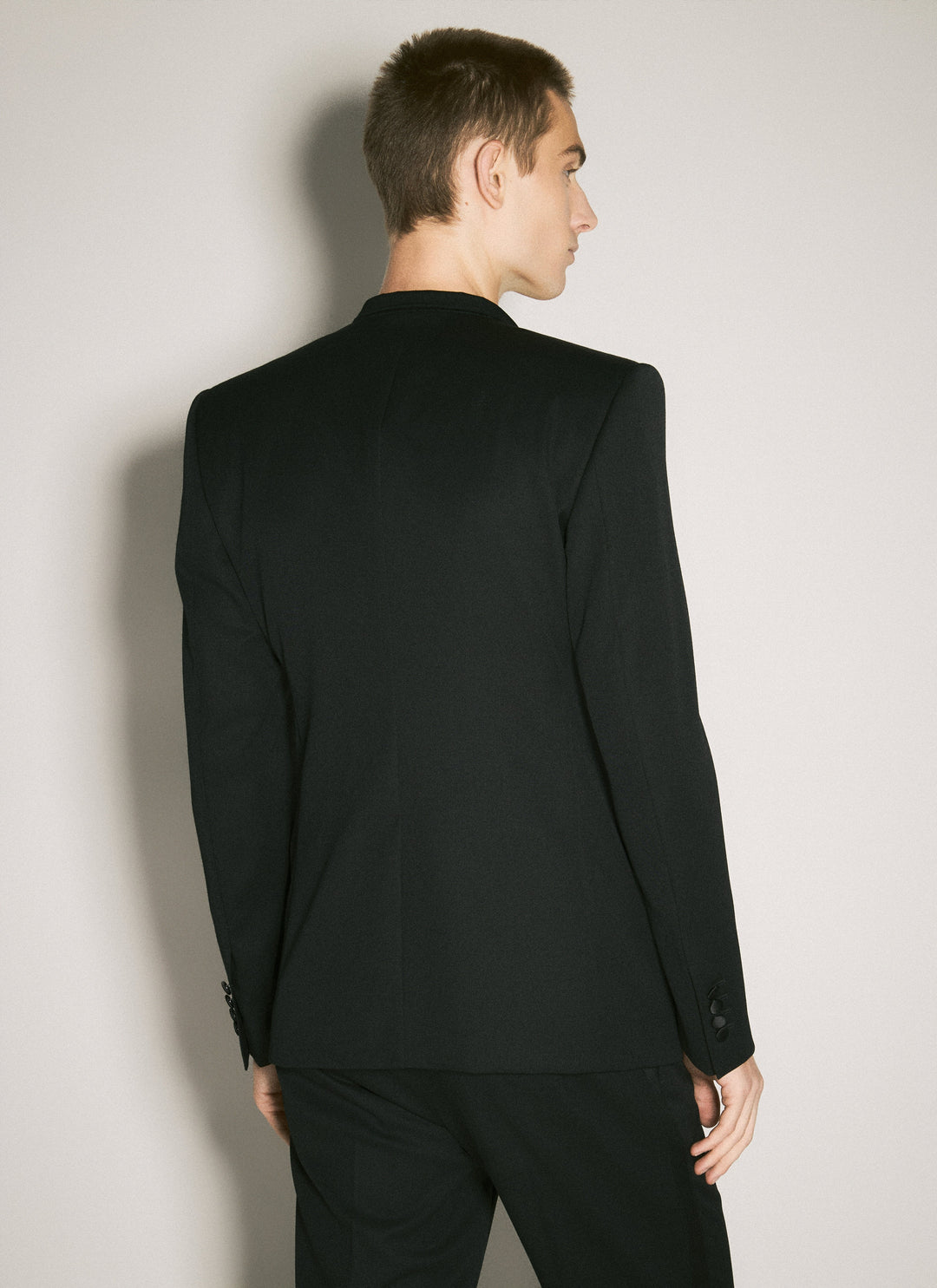 Dolce & Gabbana Men Single-Breasted Wool Jacket