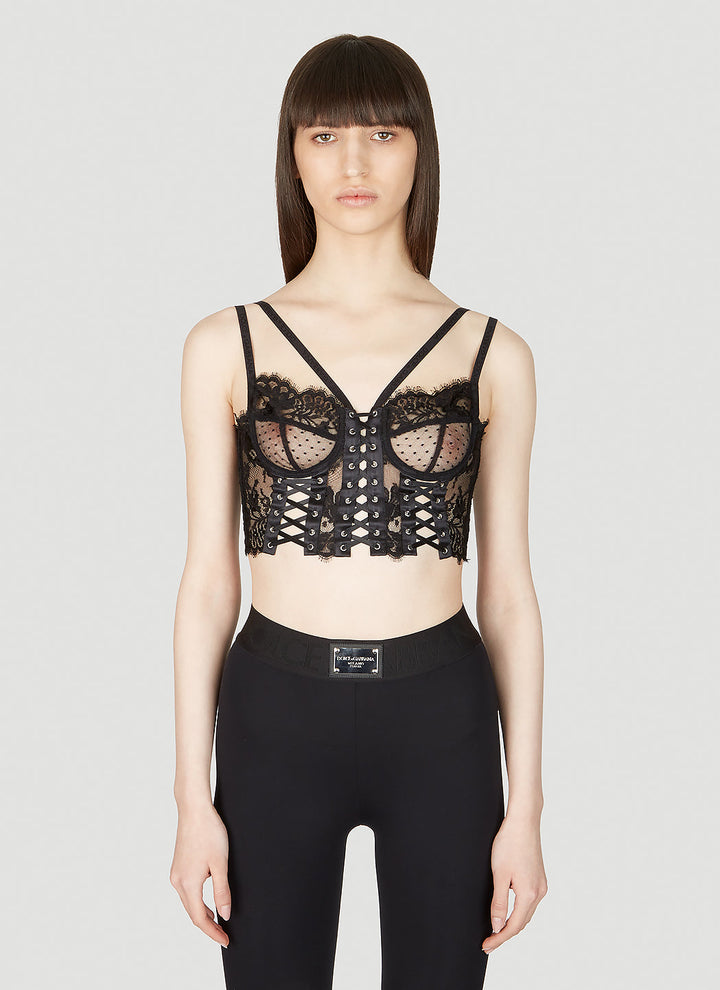 Dolce & Gabbana Women Floral Lace Bralette Top