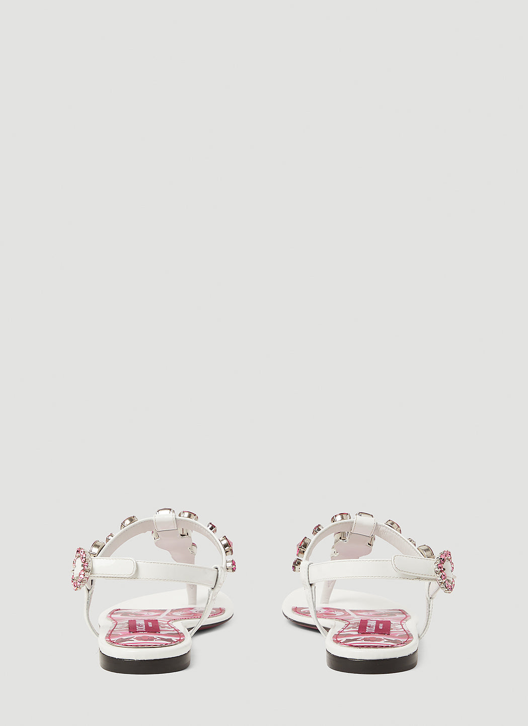 Dolce &amp; Gabbana Women Crystal Embellished Majolica Sandals