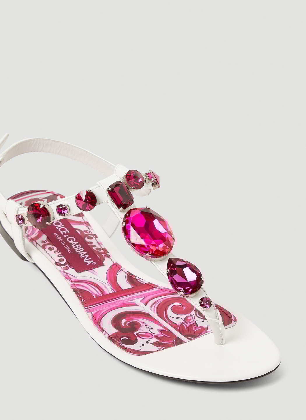 Dolce & Gabbana Women Crystal Embellished Majolica Sandals