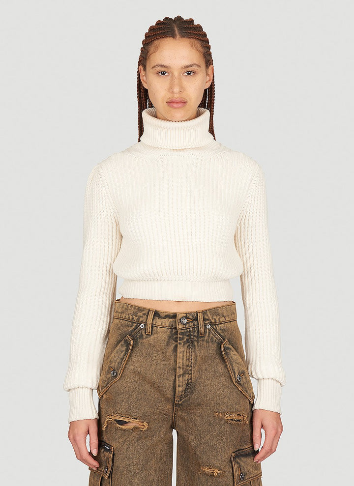 Dolce & Gabbana Women Crop Rib Sweater
