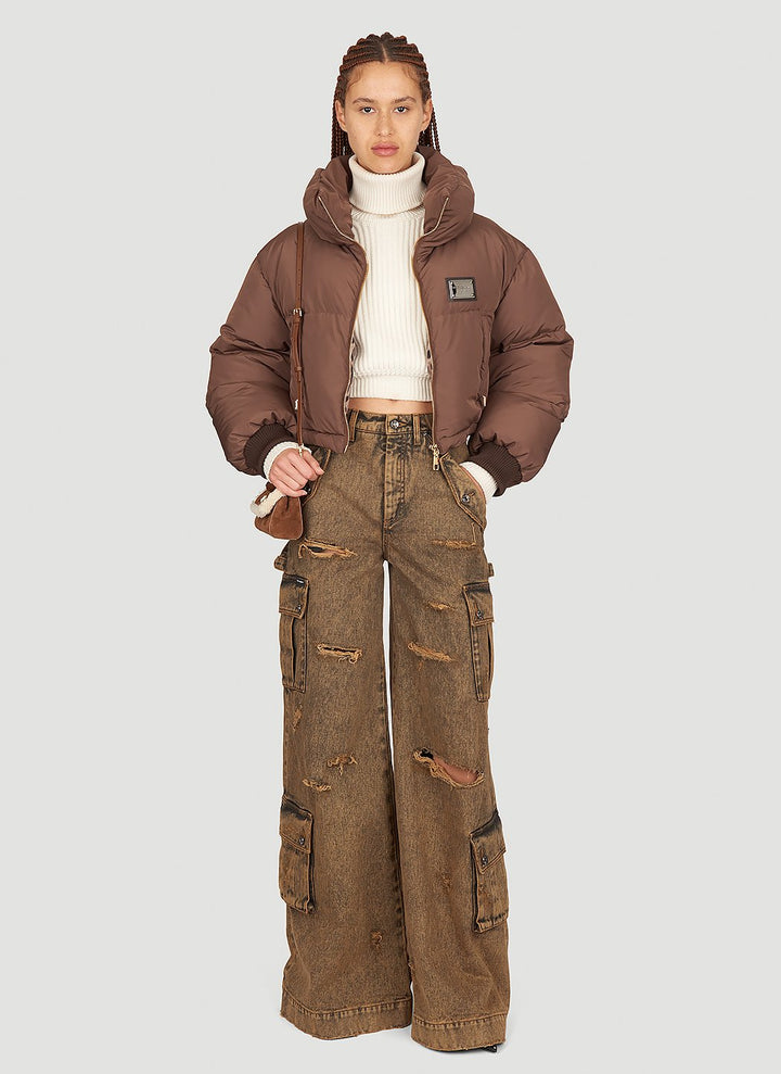 Dolce & Gabbana Women Crop Rib Sweater