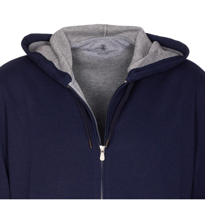 Brunello Cucinelli Men Double Zip Hoodie