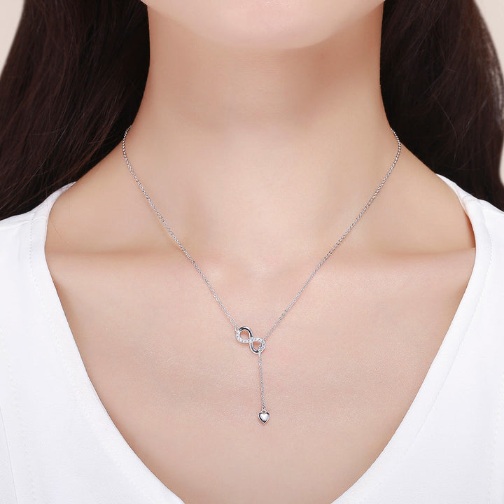 925 Sterling Silver Adjustable Necklace 38-45cm for Women