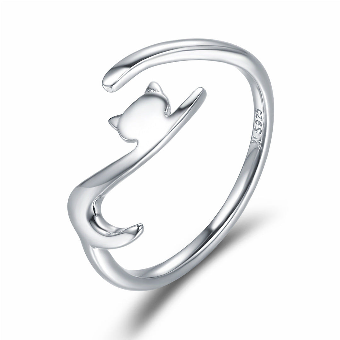 925 Sterling Silver Plated Platinum Ring 0.20cm Width for Women