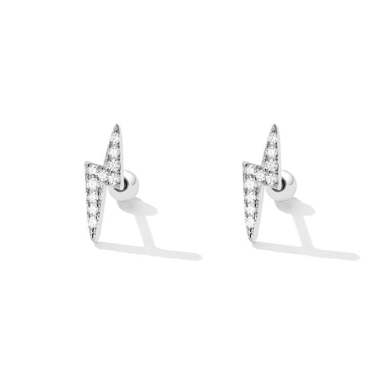 925 Sterling Silver Earrings with Pavé Setting CZ for Women