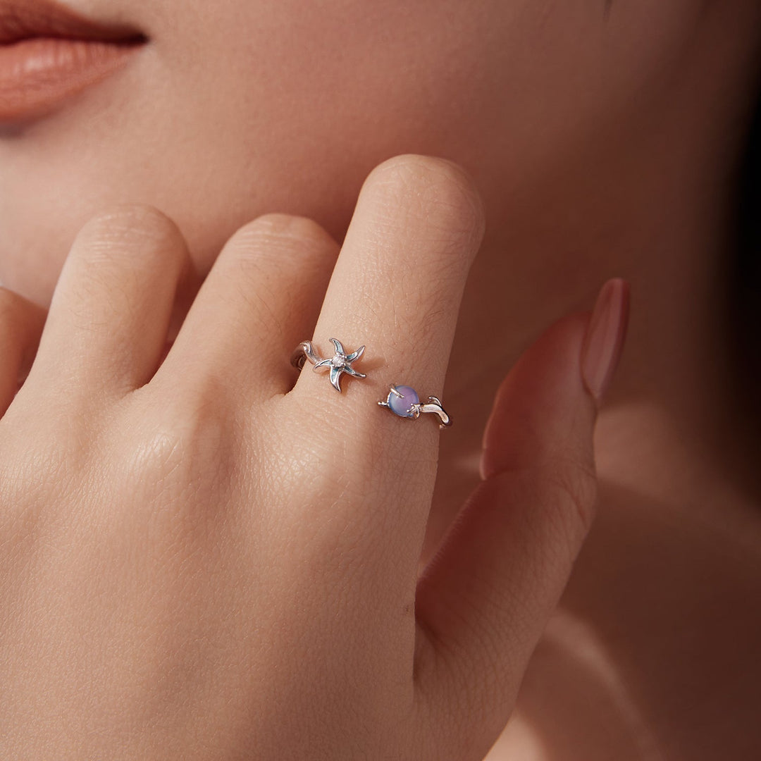 925 Sterling Silver Ring with White Gold Plating, 0.16cm Width for Women