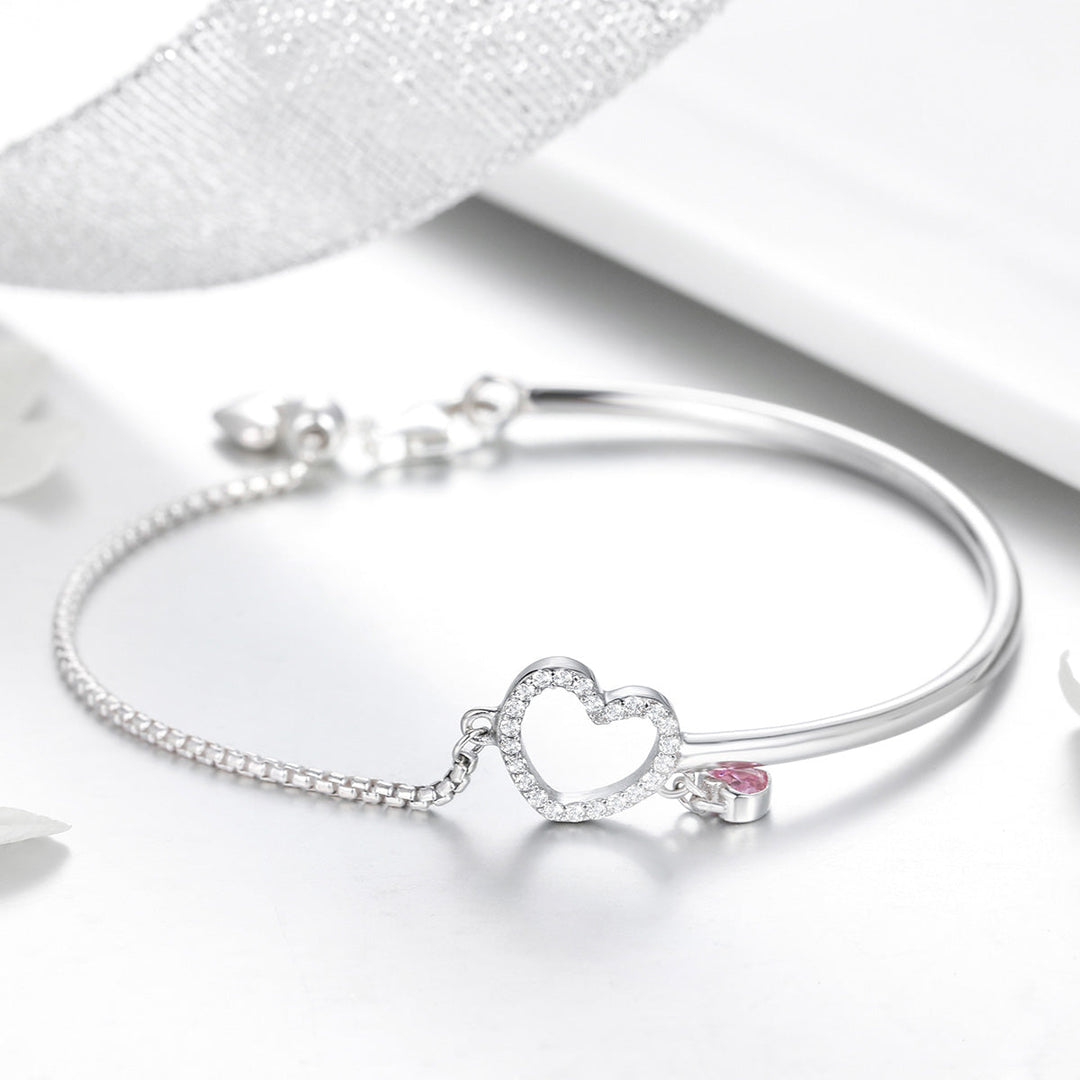 925 Sterling Silver Bracelet 19cm for Women