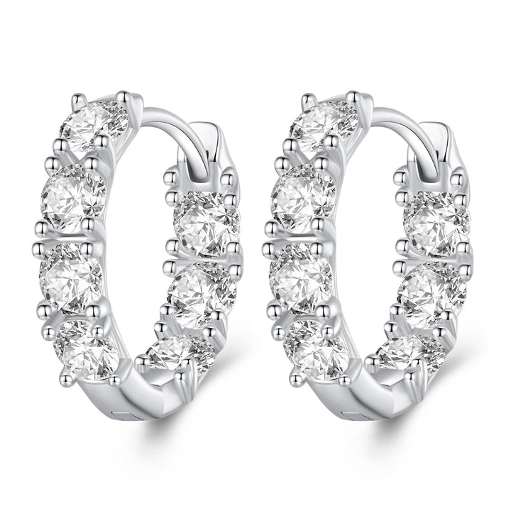 925 Sterling Silver Earrings with Pavé Setting CZ for Women