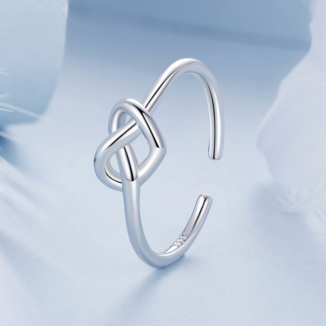 925 Sterling Silver &amp; Plated White Gold 1.6mm Ring for Women