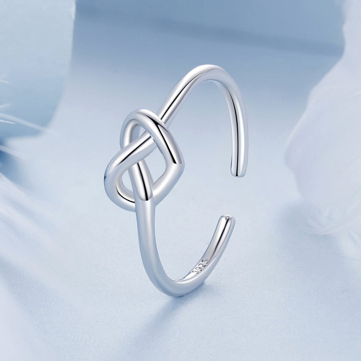 925 Sterling Silver &amp; Plated White Gold 1.6mm Ring for Women