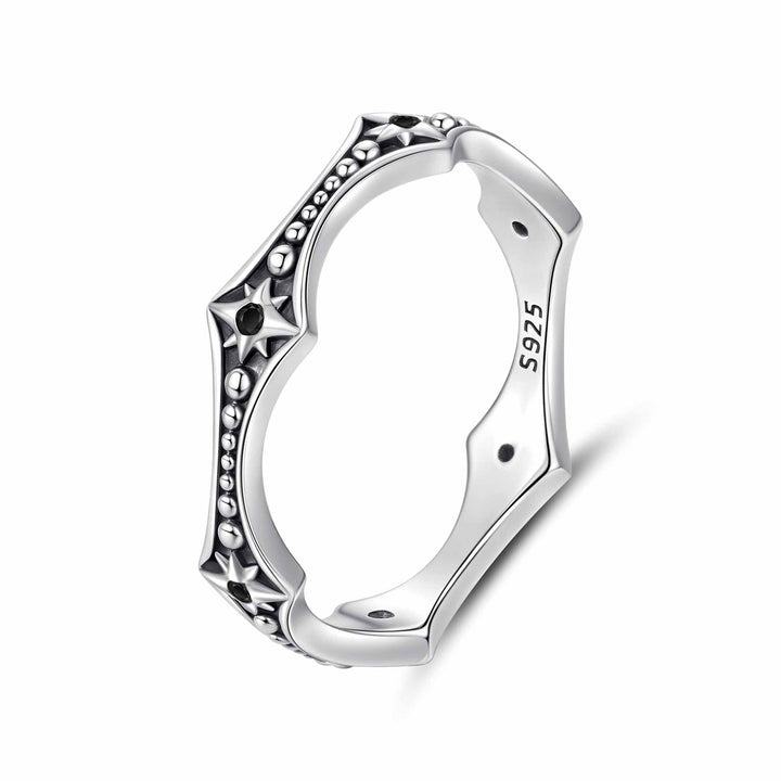 925 Sterling Silver Ring with Pavé Setting CZ, Size 6.0