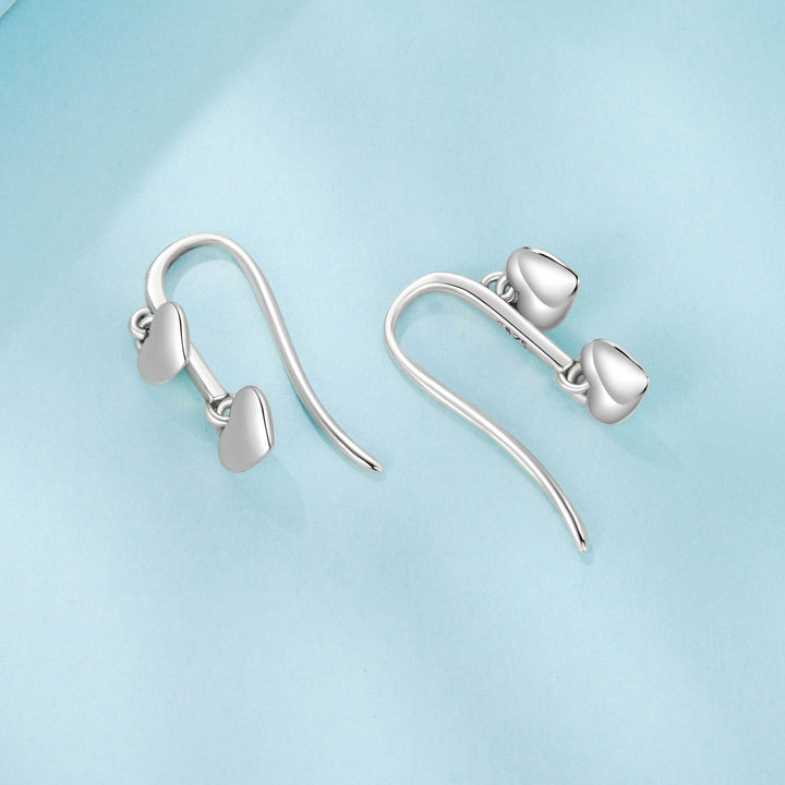 925 Sterling Silver Earrings 1.8*0.5cm for Women