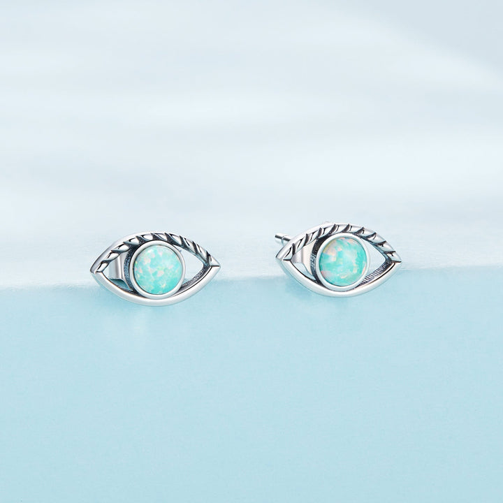 925 Sterling Silver Translucent Opal Earrings for Women
