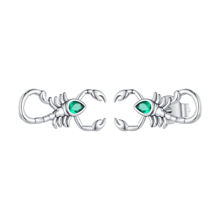 925 Sterling Silver Earrings with Pavé Setting CZ and Oxidized Finish for Women