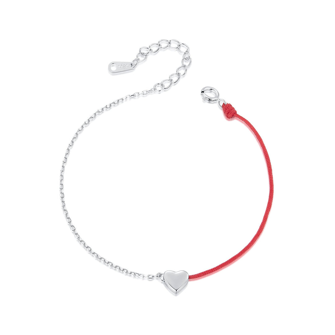 925 Sterling Silver &amp; Plated White Gold 160+30mm Bracelet