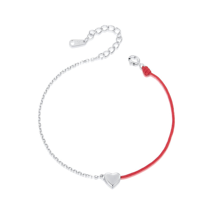925 Sterling Silver &amp; Plated White Gold 160+30mm Bracelet