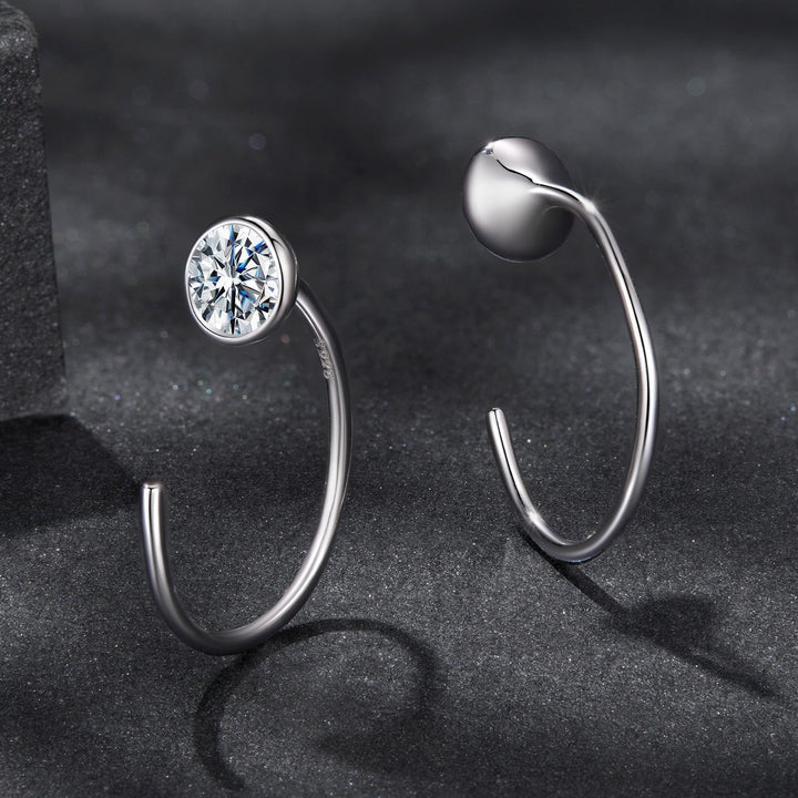 925 Sterling Silver Moissanite 0.3 Carat Earrings for Women