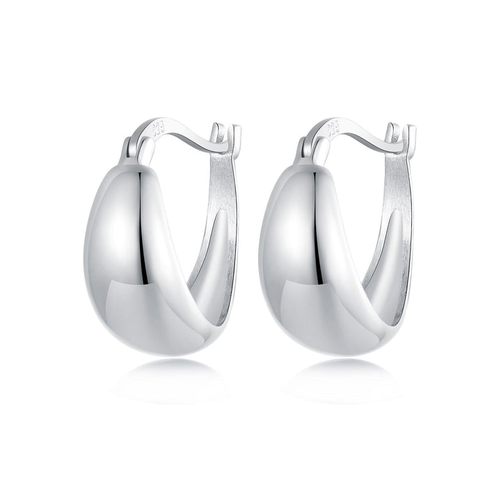 925 Sterling Silver White Gold Plated Earrings for Women