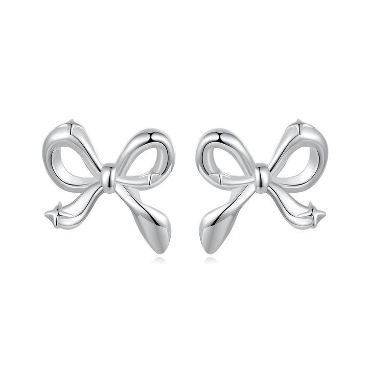 925 Sterling Silver Plated White Gold Earrings