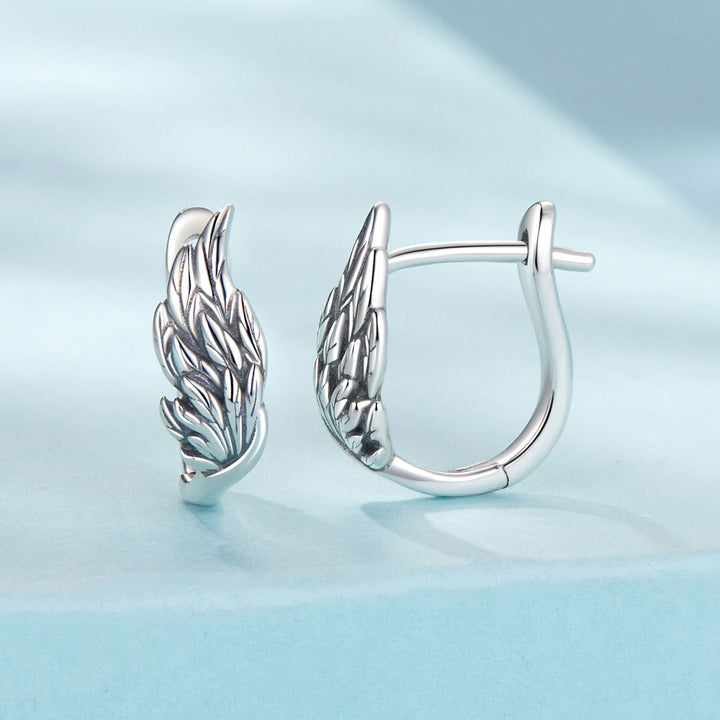 925 Sterling Silver Earrings with Oxidized Finish, 1.3x0.5cm for Women