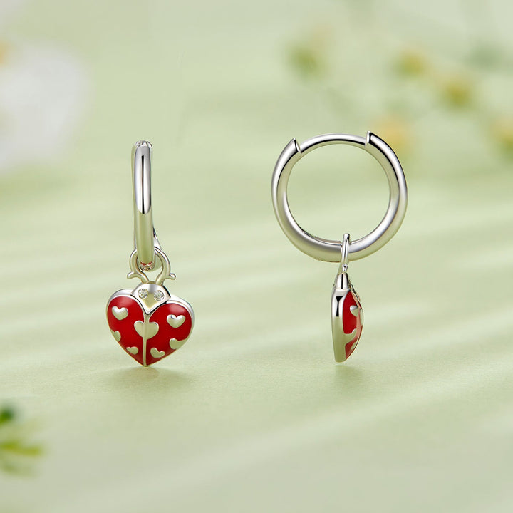 S925 Sterling Silver Enamel Process Pavé Set CZ Earrings