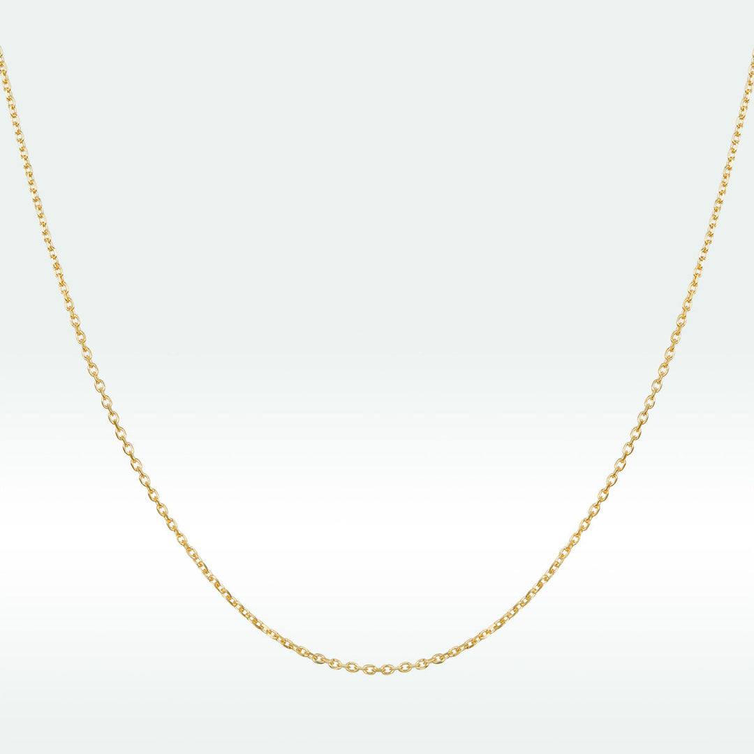 925 Sterling Silver Gold Plated 40cm Necklace for Women