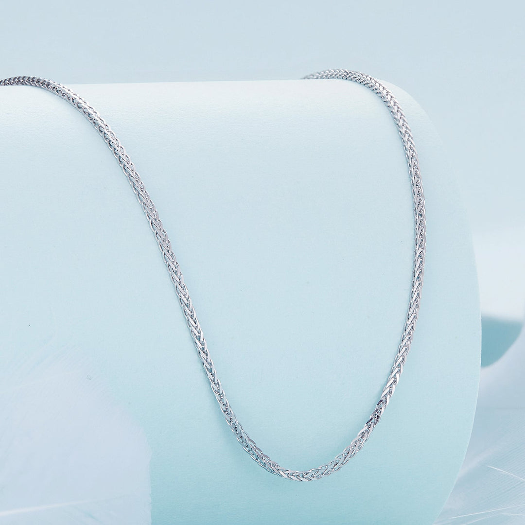 925 Sterling Silver Platinum Plated 45cm Chain Length Necklace for Women