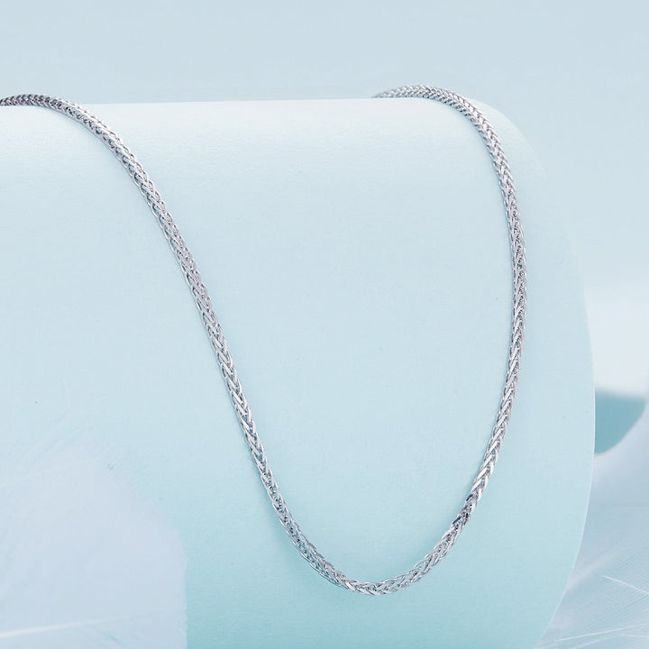 925 Sterling Silver Platinum Plated 45cm Chain Length Necklace for Women