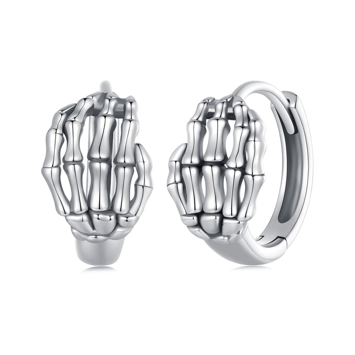 925 Sterling Silver Oxidized Earrings 12x7mm for Women