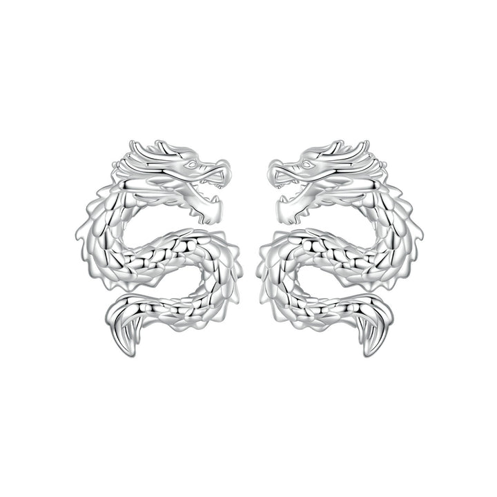 925 Sterling Silver Plated White Gold Earrings