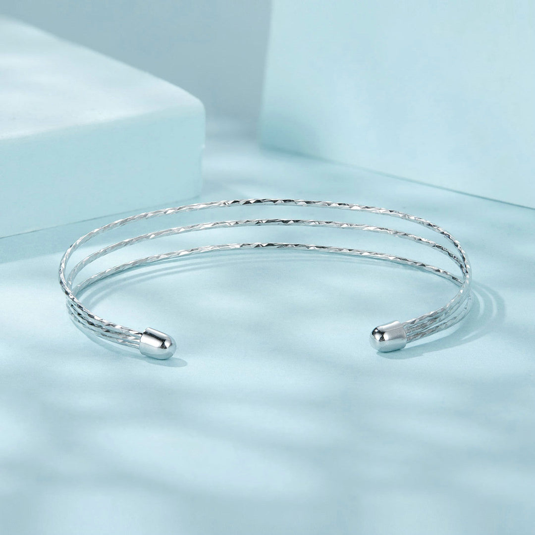 925 Sterling Silver White Gold Plated Bracelet for Women