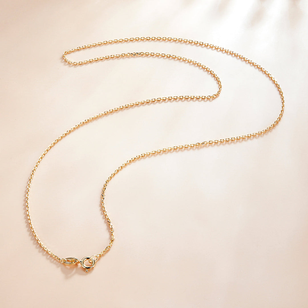 925 Sterling Silver Gold Plated 40cm Necklace for Women