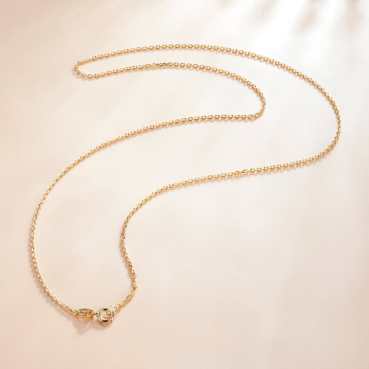 925 Sterling Silver Gold Plated 40cm Necklace for Women